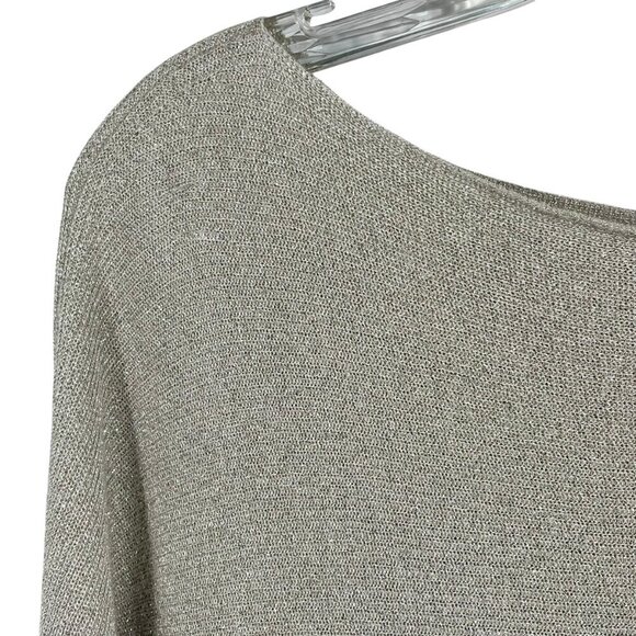 Marks and Spencer Silver Shimmer Knit Shift Cocktail Dress  Size UK 16 / US 12 - Picture 5 of 12